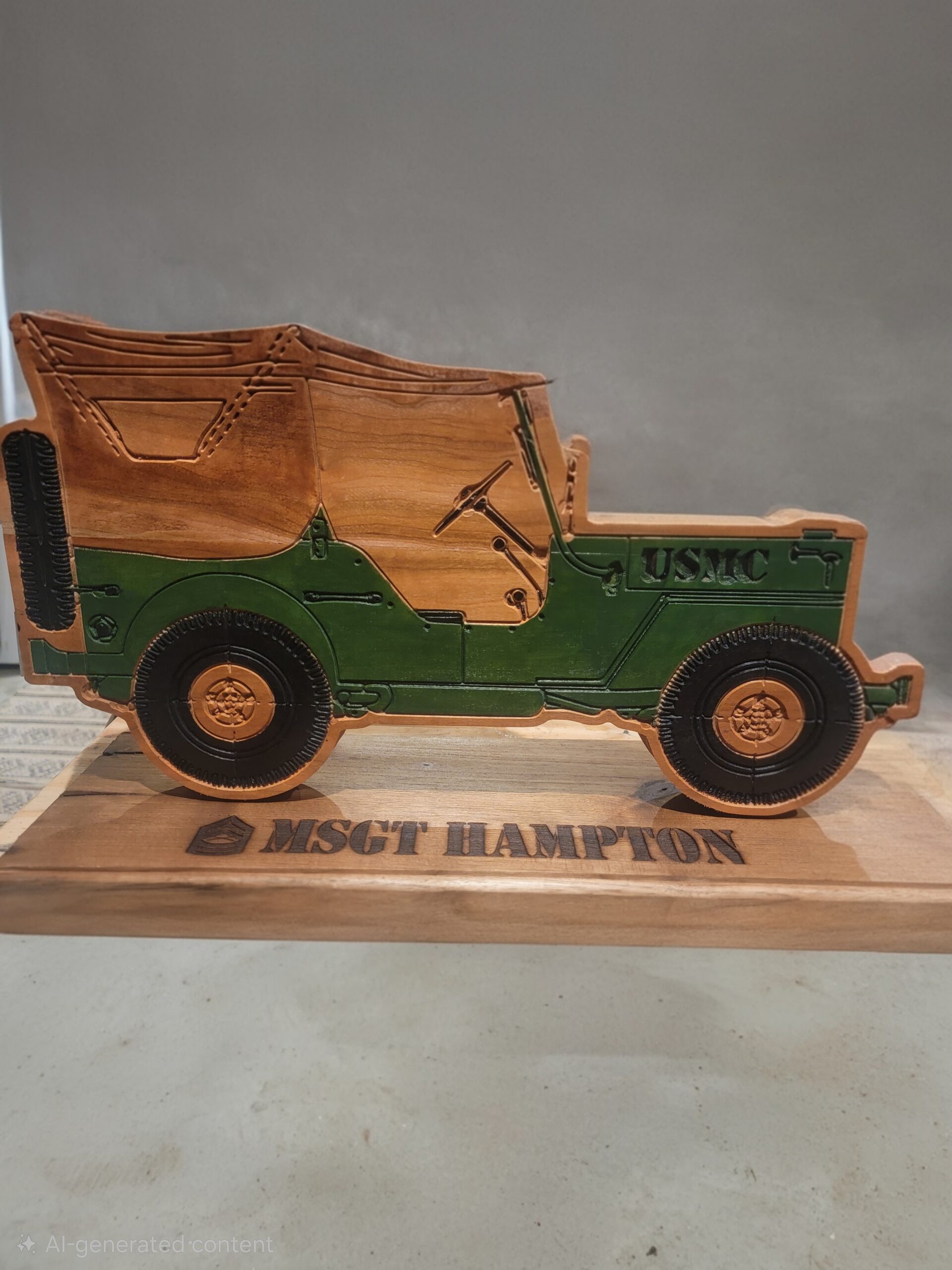 Detailed custom wood creation